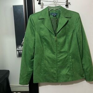 Evan-Picone Green Zip Jacket size 6